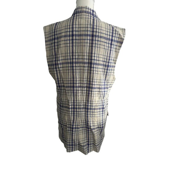 ISABEL MARANT Etoile Plaid Sleeveless Blazer Vest Size 40 / US 10 - Picture 8 of 11